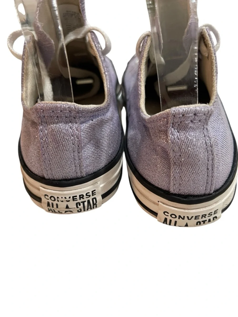 Converse Kid’s Chuck Taylor All Star Glitter Sneakers SZ 2 Purple